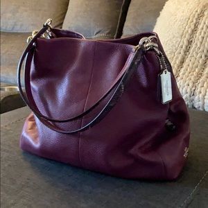 Coach purple bag